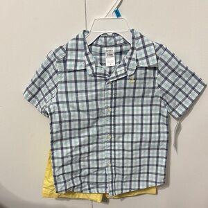 Carter's Kids Plaid Button-Down Shirt 24 months